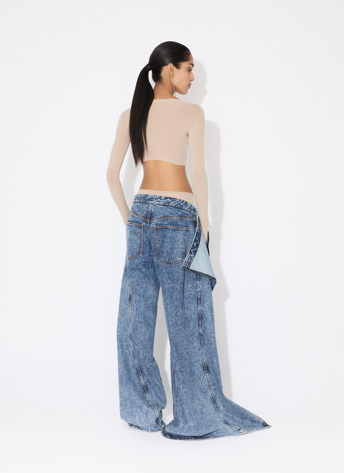 WRAP JEANS ALAÏA BLUE WRAP JEANS